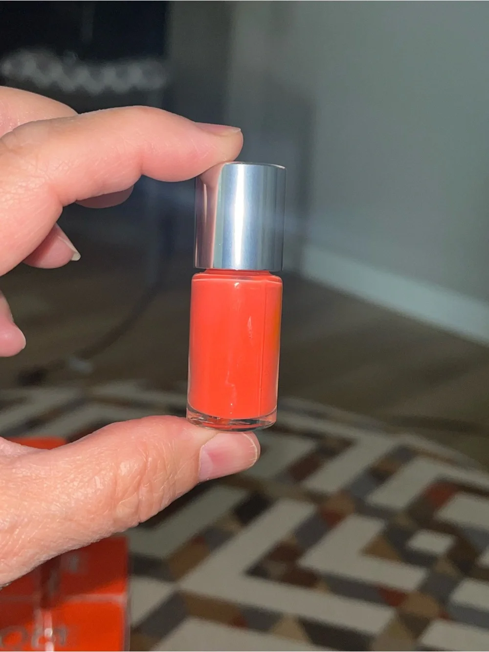 New Clinique Sample Size Nail Polish in. Orange Color